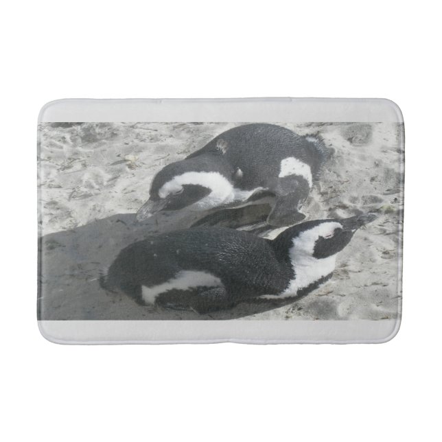 Tapis De Bain Deux mignons pingouins (Devant)