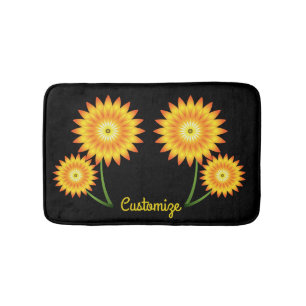Tapis De Bain Deux Plantes de tournesol Thunder_Cove