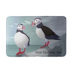 Tapis De Bain Deux Puffins