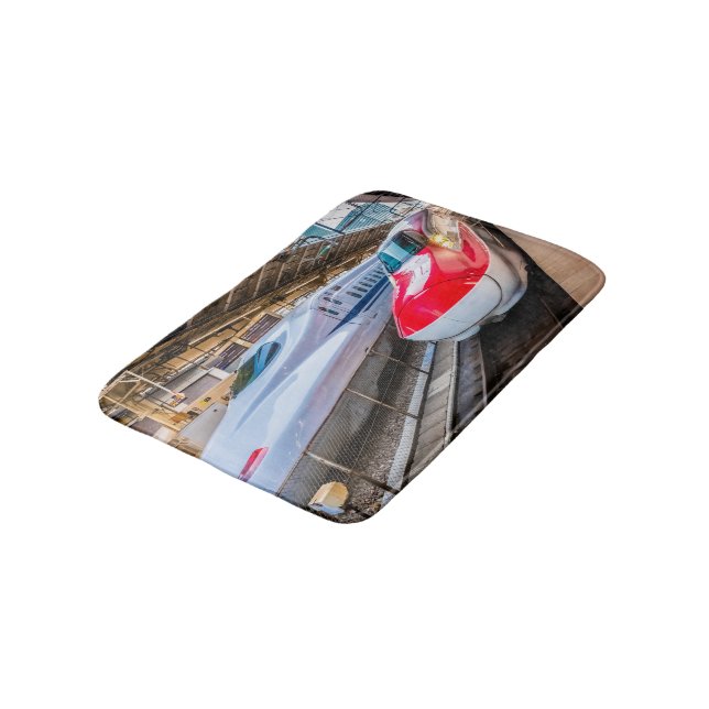 Tapis De Bain Deux Shinkansen à la gare de Tokyo (Angle)