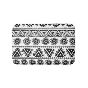Tapis De Bain Deuxième ethnie tribale, motif sans coutures.