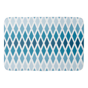 Tapis De Bain Diamant bleu Ombre