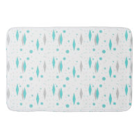 Diamant Turquoise Rétro & Mat de bain Starburst