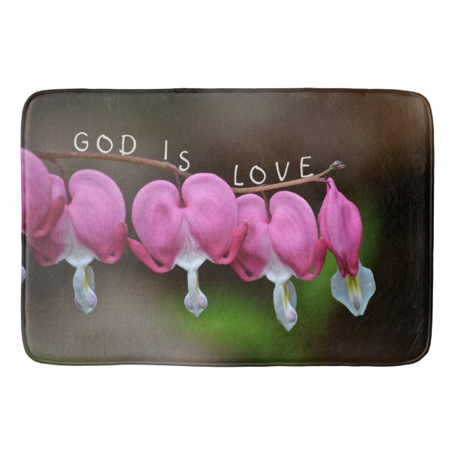 Tapis De Bain Dieu est coeur d'amour (Devant)
