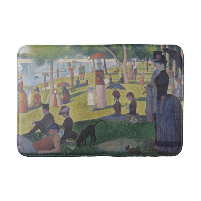 Tapis De Bain Dimanche de Seurat sur La Grande Jatte Peinture Cl (Devant)