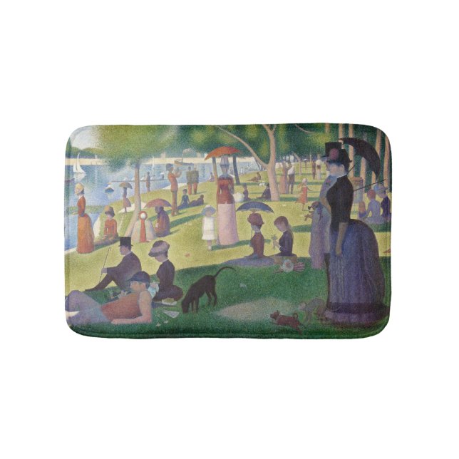 Tapis De Bain Dimanche sur La Grande Jatte Seurat Peinture (Devant)