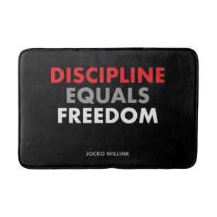 Tapis De Bain Discipline égale liberté selon la citation de Jo