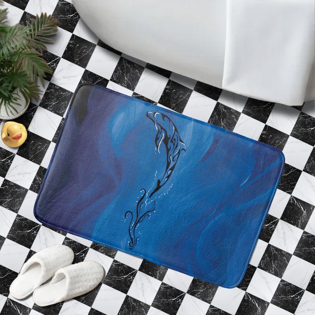 Tapis De Bain Dolphine bleue (Créateur téléchargé)