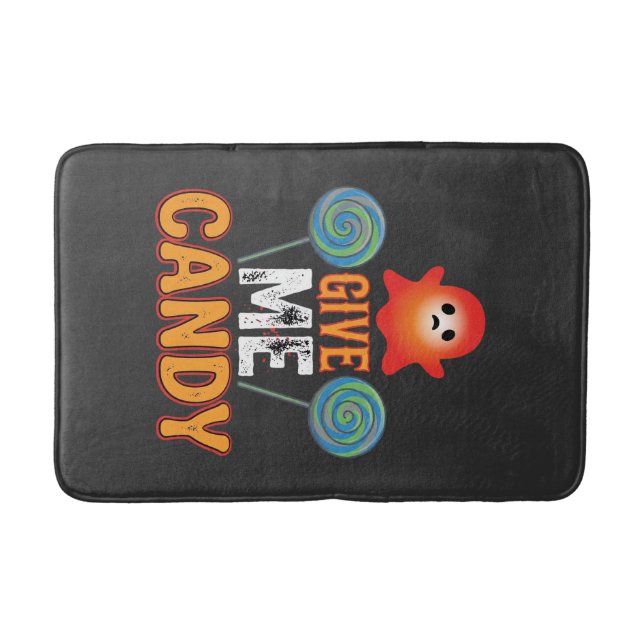 Tapis De Bain Donnez-moi des bonbons Halloween Fantôme_1 (Devant)