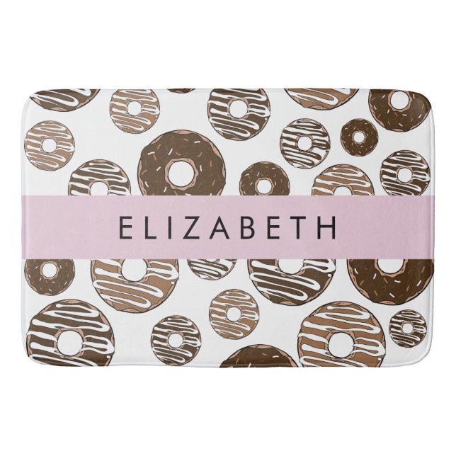 Tapis De Bain Donuts Au Chocolat, Donuts Au Caramel, Glace, Votr (Devant)