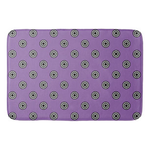 Tapis De Bain Dots noir & blanc cible + votre backgr. & idée
