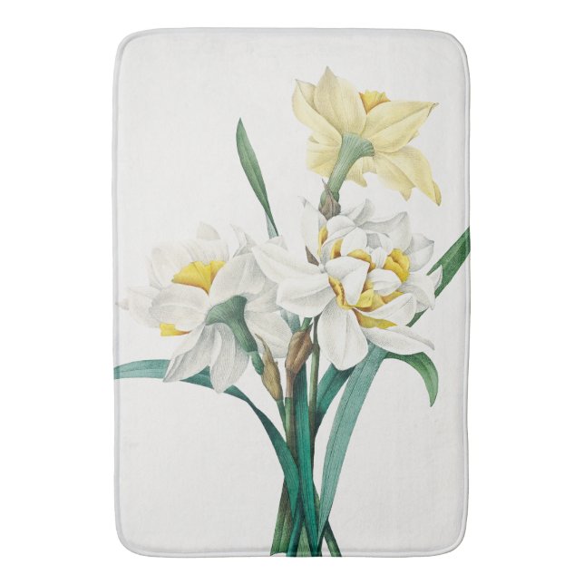 Tapis De Bain Double Narcisse,  Pierre-Joseph Redouté, 1827 (devant Vertical)