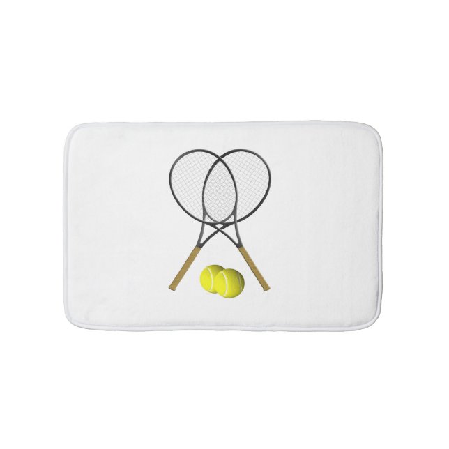 Tapis De Bain Double Tennis Sport Thème (Devant)