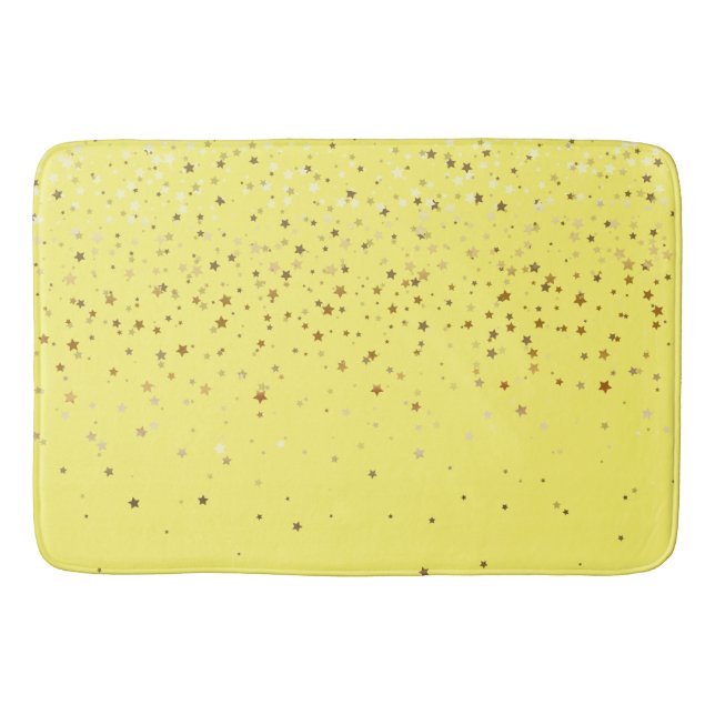 Tapis De Bain Douche dorée des étoiles (Devant)