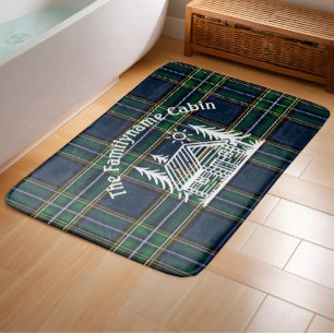 Tapis De Bain Douche Tartan Plaid Personnalisée Pour Cabine De F