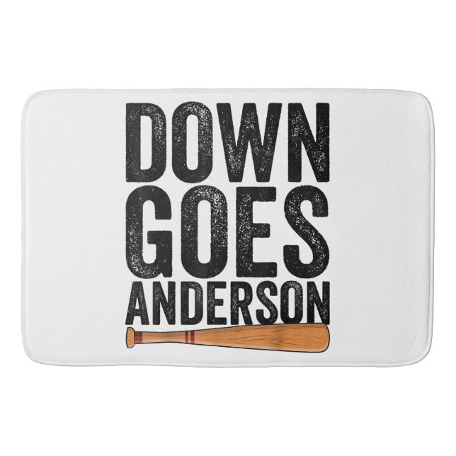 Tapis De Bain DOWN GOLF ANDERSON FUNNY BASEBALL cadeau ANDERSON (Devant)