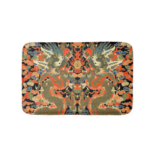 Tapis De Bain Dragon asiatique chinois Art coloré