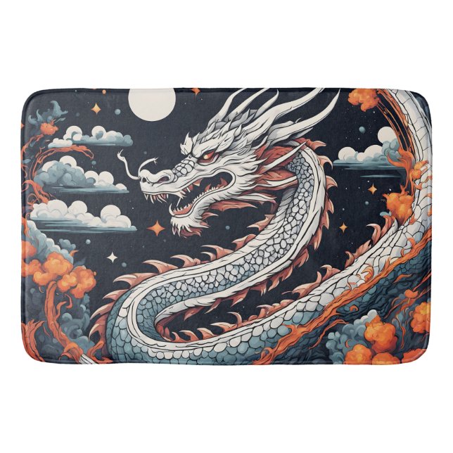 tapis de bain dragon de nuit (Devant)