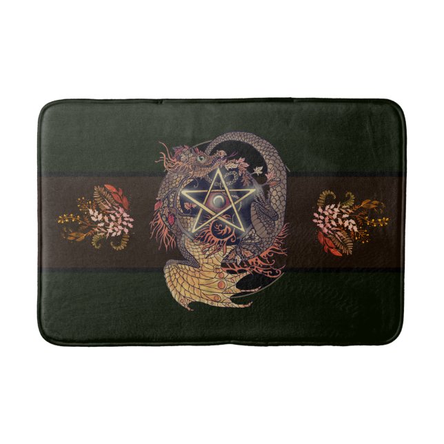 Tapis De Bain Dragon de Pentacle Art nouveau (Devant)
