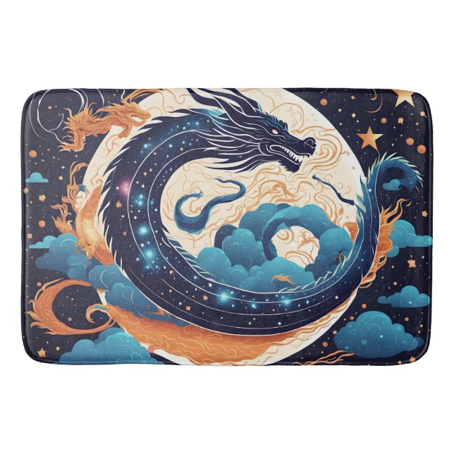 tapis de bain dragon lunaire (Devant)