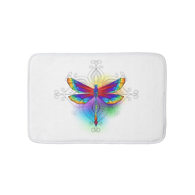 Tapis De Bain Dragonfly en arc-en-ciel (Devant)