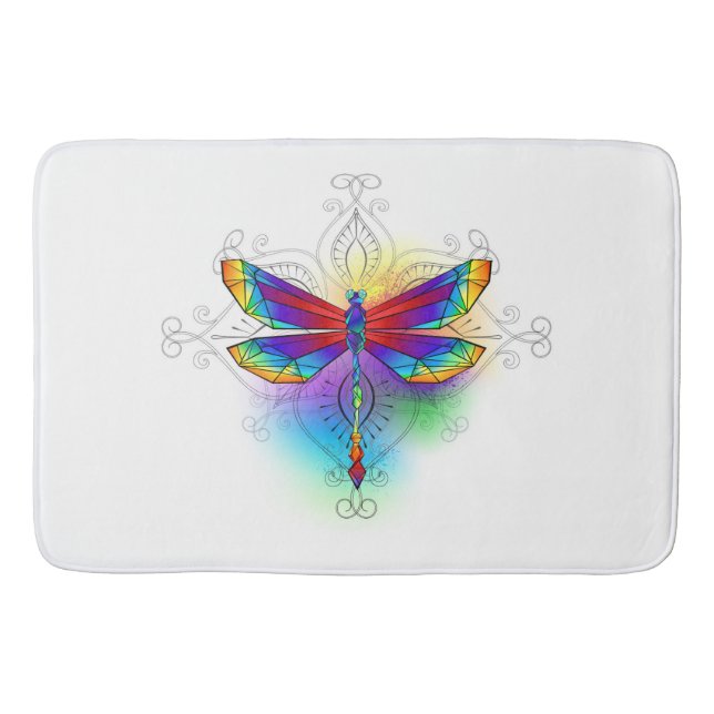 Tapis De Bain Dragonfly en arc-en-ciel (Devant)