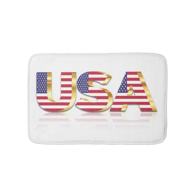 Tapis de bain drapeau américain (Devant)