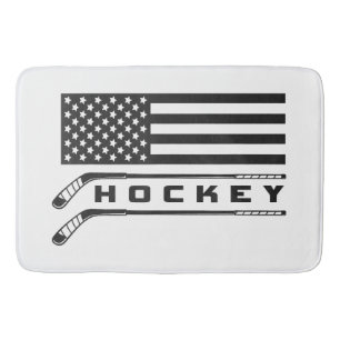 Tapis De Bain Drapeau américain Hockey Appareils - Drapeau améri