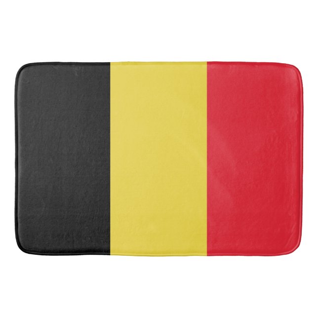 Tapis De Bain Drapeau Belgique Tricolore (Devant)