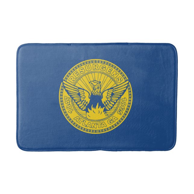 Tapis De Bain Drapeau d'Atlanta, Géorgie Salle de bain Mat (Devant)