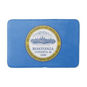 Tapis De Bain Drapeau de Boston, Massachusetts Bath Mat