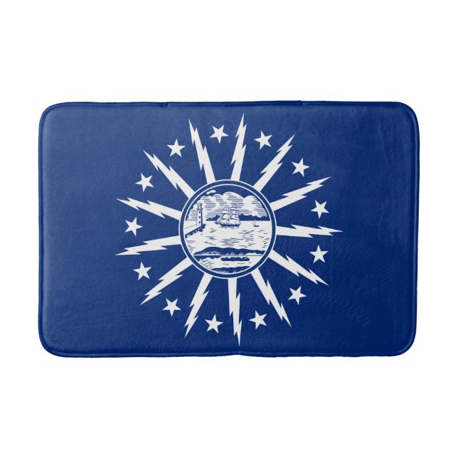 Tapis de bain Drapeau de Buffalo, New York (Devant)