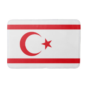 Tapis De Bain Drapeau de Chypre du Nord