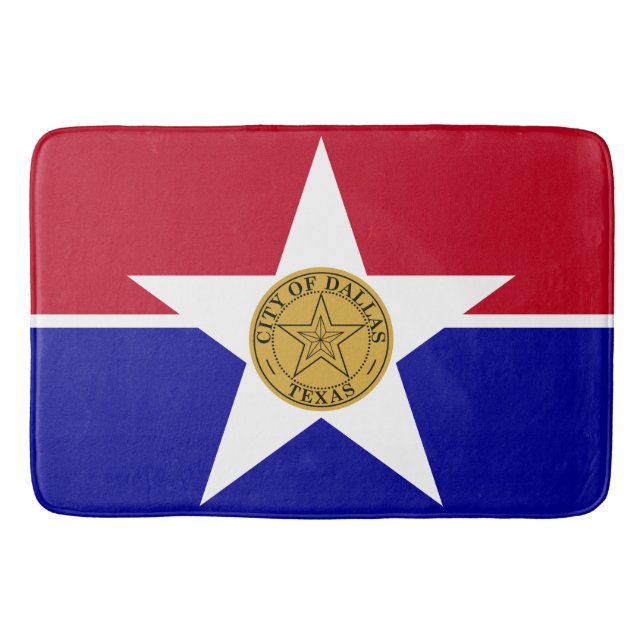 Tapis De Bain Drapeau de Dallas (Texas) (Devant)