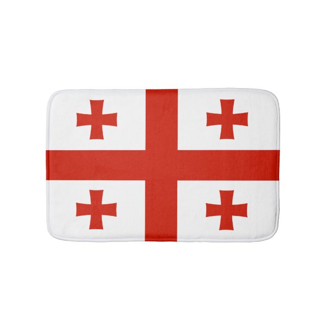 Tapis De Bain Drapeau de Géorgie (Devant)