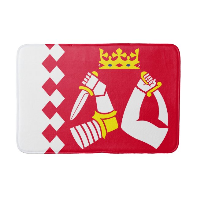 Tapis De Bain Drapeau de la Carélie du Nord (Devant)
