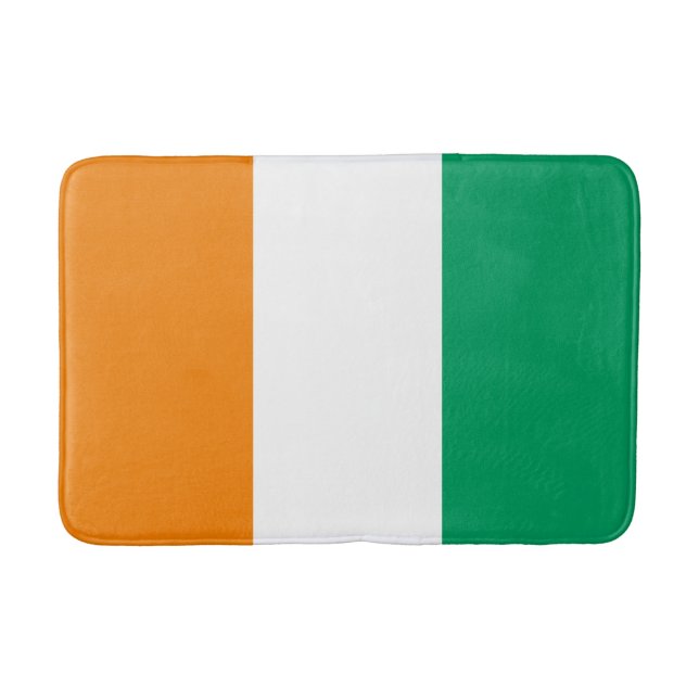 Tapis De Bain Drapeau de la Côte d'Ivoire (Devant)