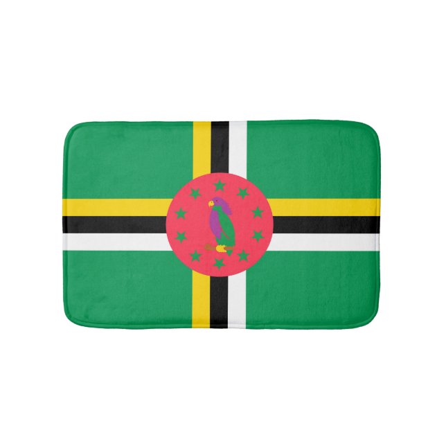 Tapis De Bain Drapeau de la Dominique (Devant)