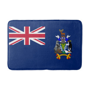 Tapis De Bain Drapeau de la Géorgie du Sud et des îles Sandwich 
