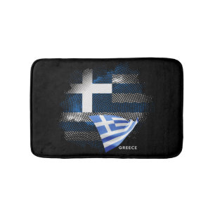 Tapis De Bain Drapeau de la Grèce