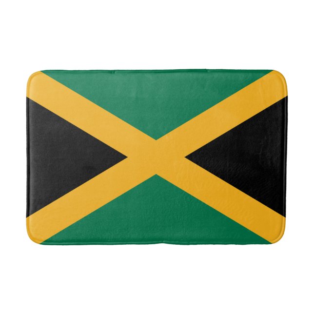 Tapis De Bain Drapeau de la Jamaïque (Devant)