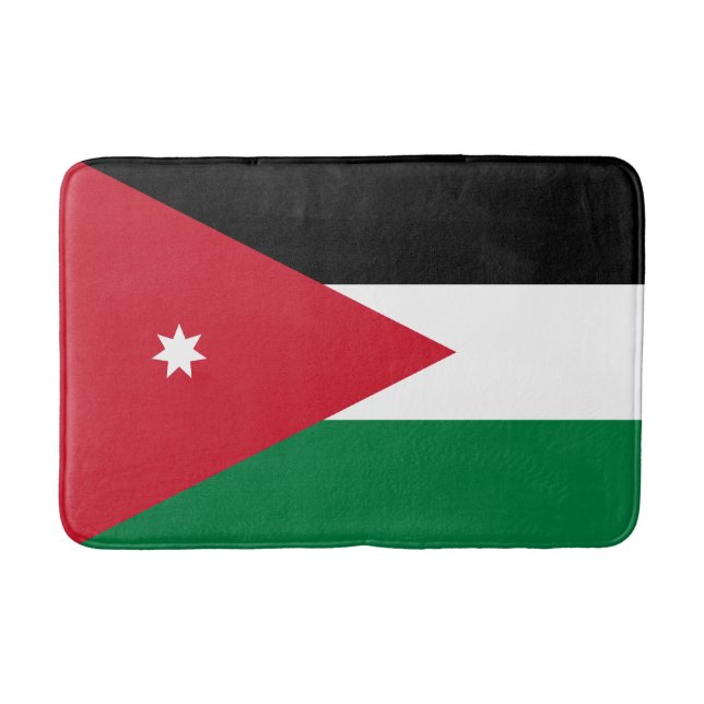 Tapis De Bain Drapeau de la Jordanie (Devant)