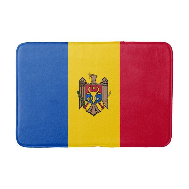 Tapis De Bain Drapeau de la Moldavie (Devant)