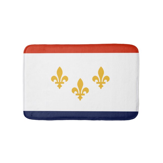 Tapis De Bain Drapeau de la Nouvelle-Orléans, Louisiane (Devant)
