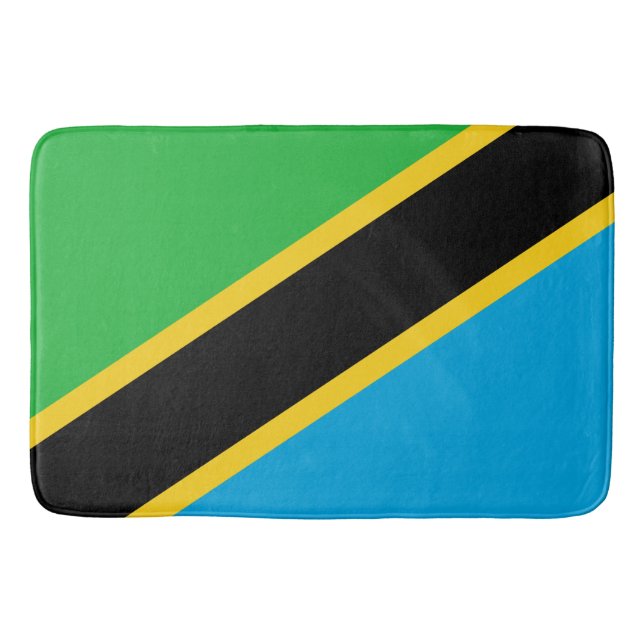Tapis De Bain Drapeau de la Tanzanie (Devant)