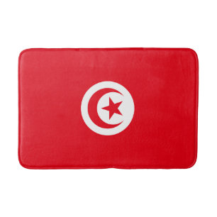 Tapis De Bain Drapeau de la Tunisie