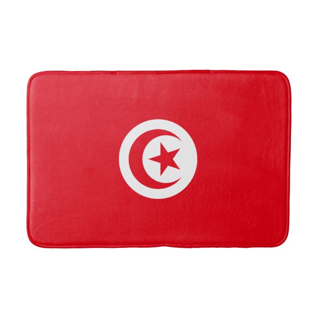 Tapis De Bain Drapeau de la Tunisie (Devant)