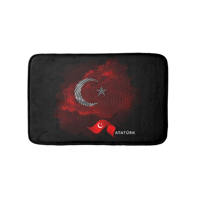 Tapis De Bain Drapeau de la Turquie (Devant)