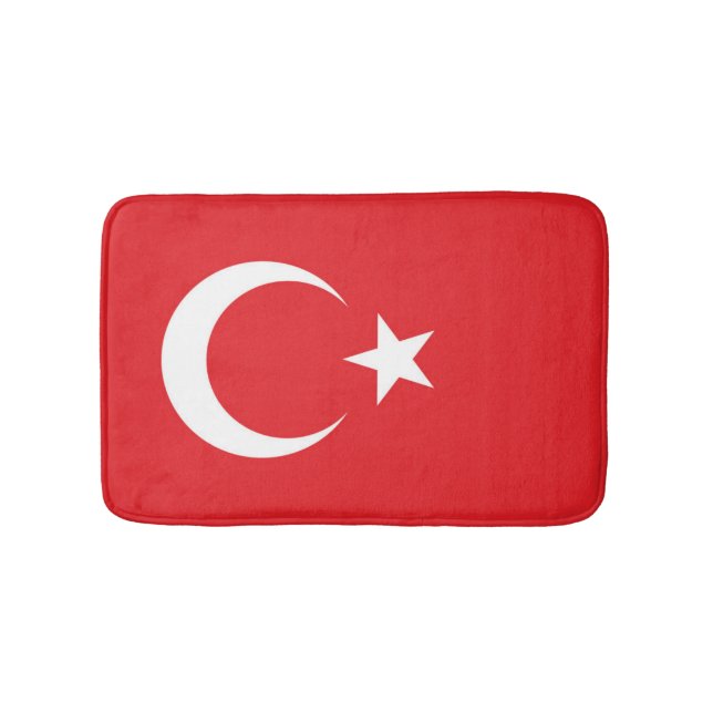 Tapis De Bain Drapeau de la Turquie (Devant)