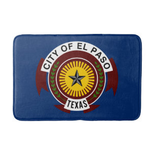 Tapis De Bain Drapeau de la ville d'El Paso, Texas Bathroom Mat